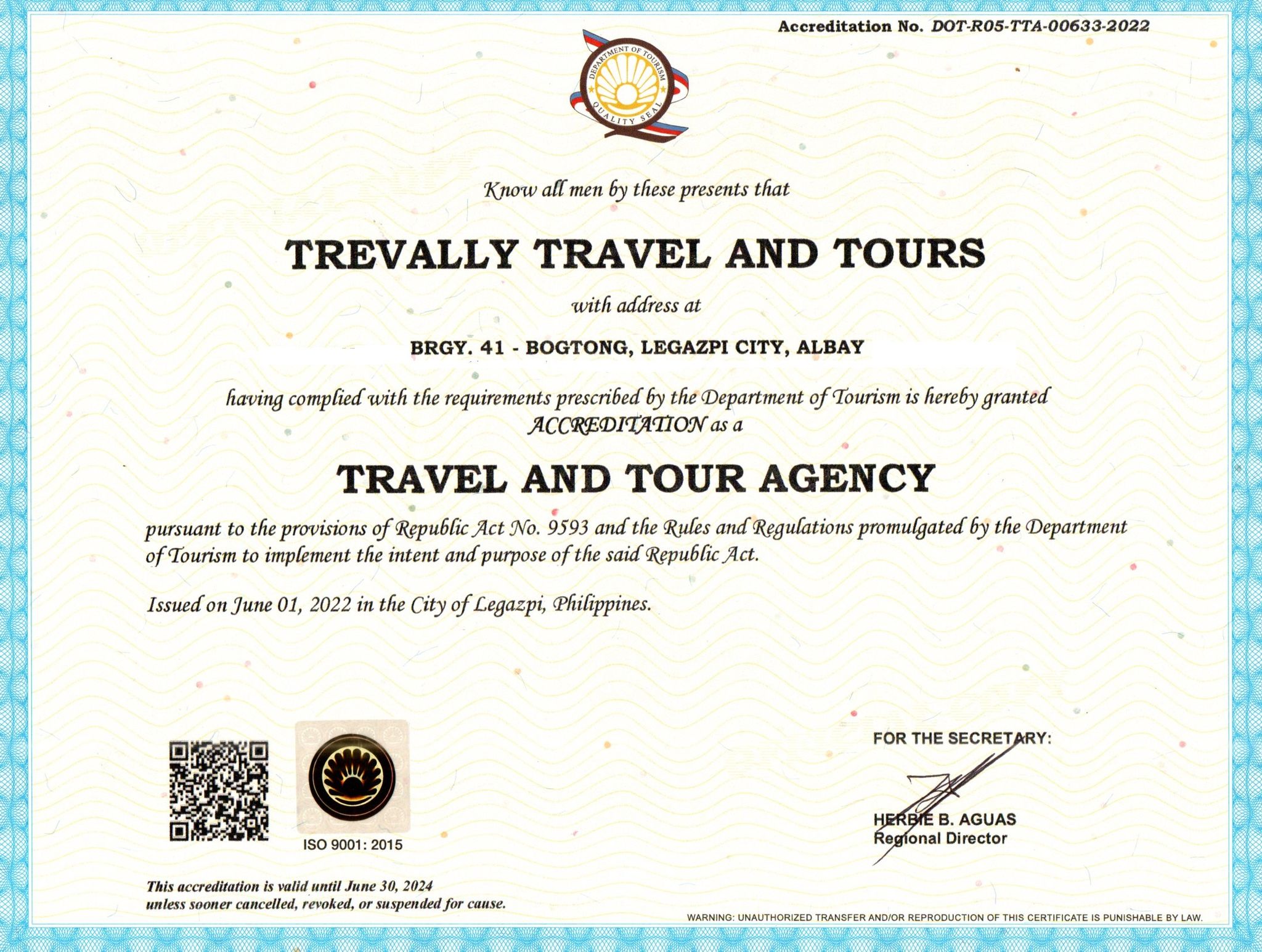 dot accredited travel agency in davao